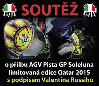 Soutěž o přilbu AGV Pista GP s podpisem Valentina Rossiho